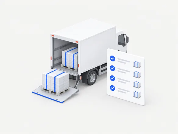 Chargement du camion mieux préparé à partir de la demande