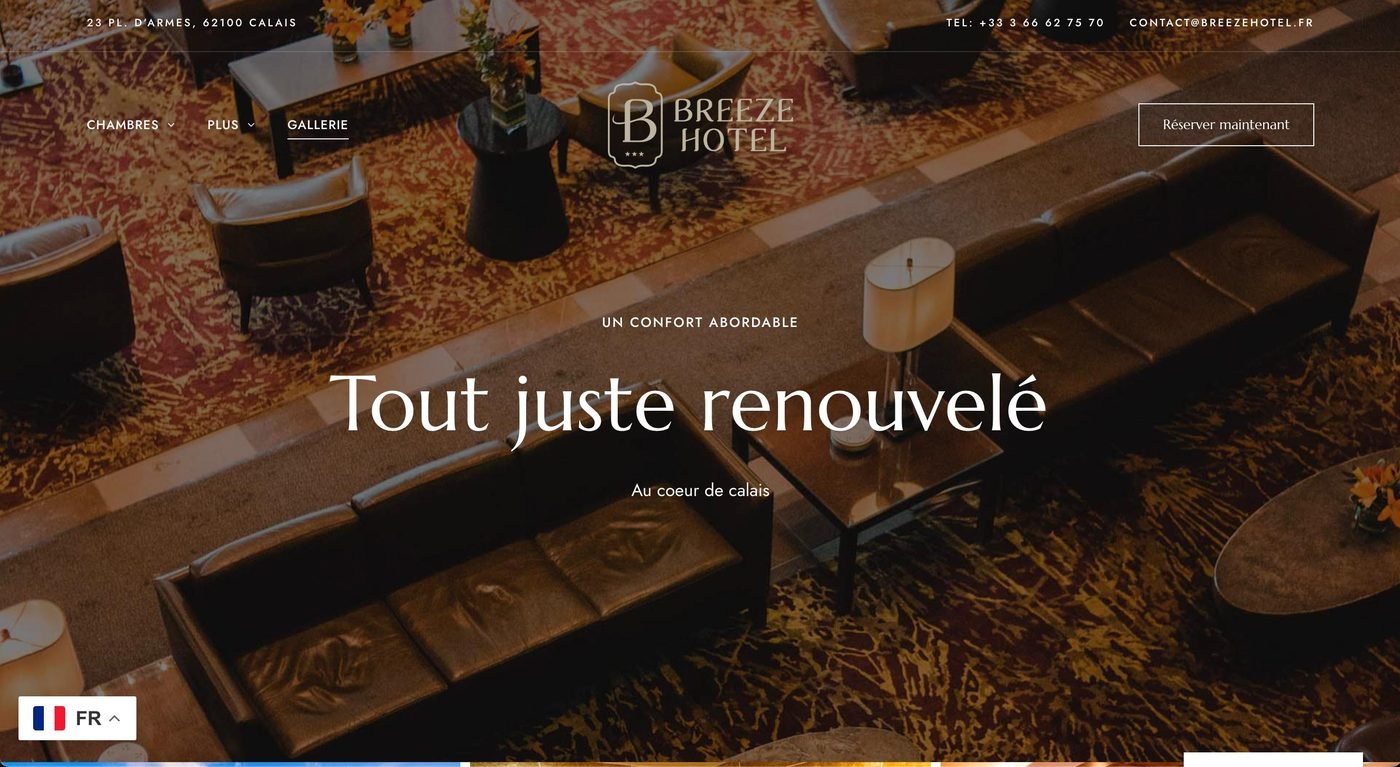 Breeze Hotel - Site Hôtelier & Branding, visuel 6