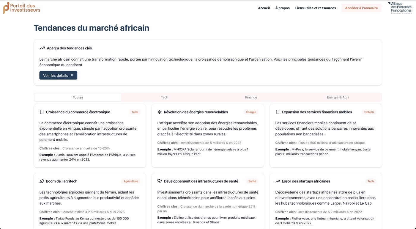 Portail des Investisseurs - APF & OIF, visuel 7